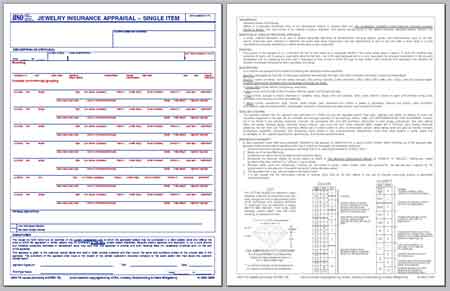 Appraisal Form - Jewelry Appraisal Forms - 128 by Deluxe